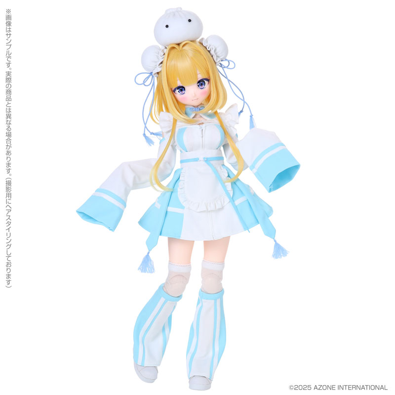 Poe-Poe &times; Iris Collect petit こもも～かぷっと中華まんガール！～(Angelic Blue ver.) 完成品ドール 画像 2