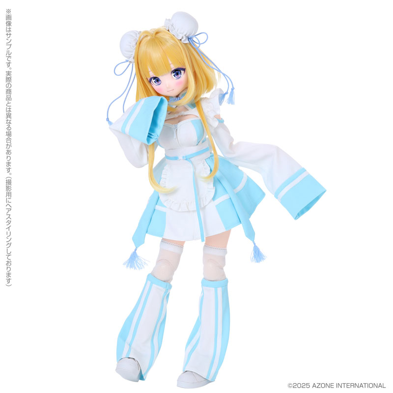 Poe-Poe &times; Iris Collect petit こもも～かぷっと中華まんガール！～(Angelic Blue ver.) 完成品ドール 画像 3
