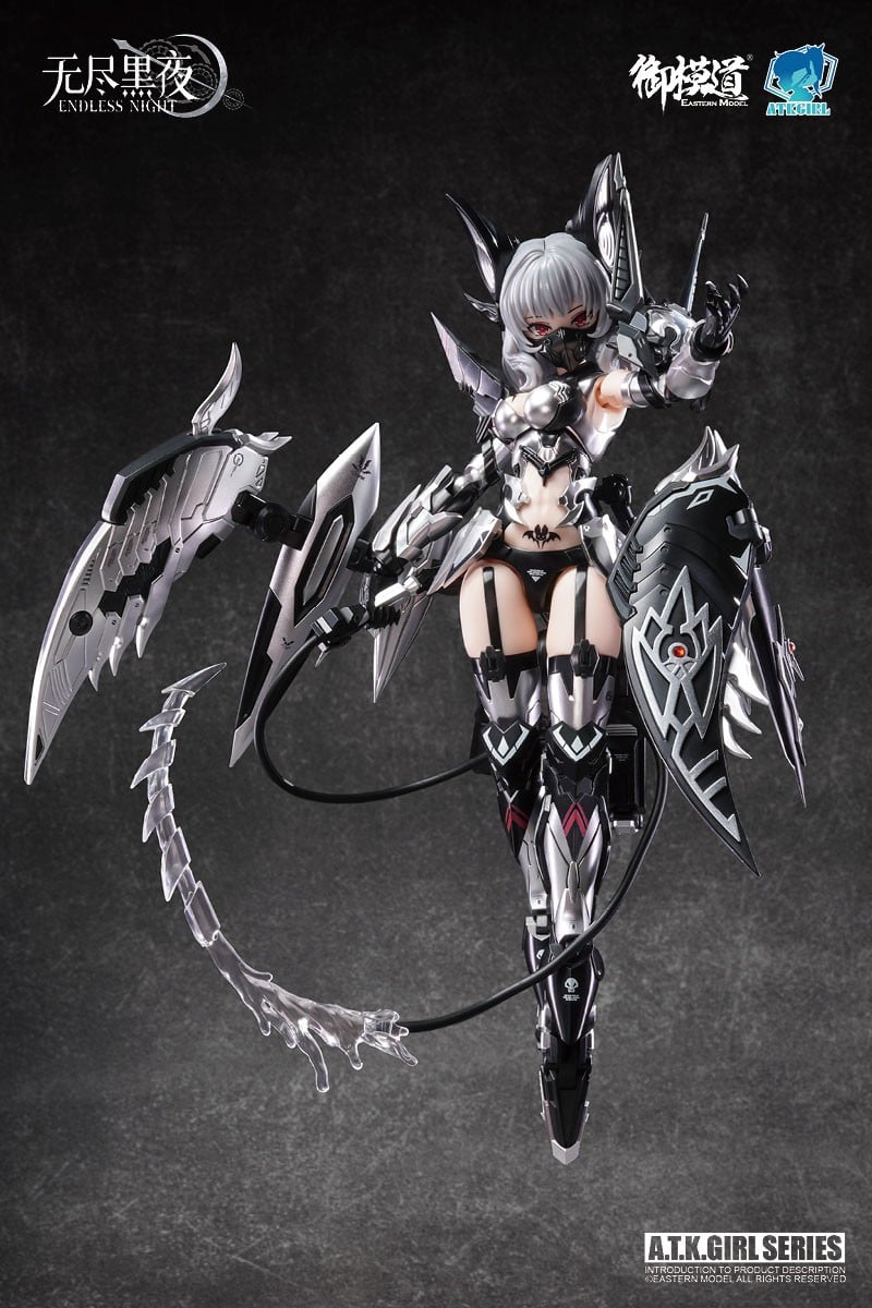 A.T.K.GIRL ENDLESS NIGHTシリーズ 吸血鬼 カーミラ 幽銀血魅(ゆうぎんけつみ)Ver. (プラモデル) 画像 6